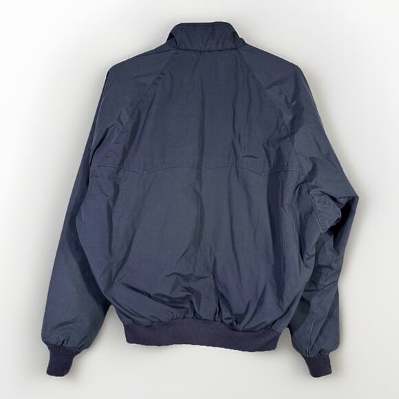 Vintage 90s Eddie Bauer Jacket Mens L Navy Harrington Bomber Plaid Thinsulate - Picture 3 of 6